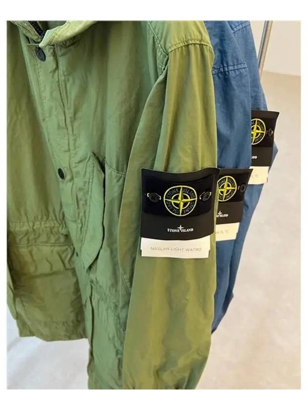 Naslan Light Watro Garment Dyed Parka Green - STONE ISLAND - BALAAN 9