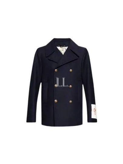 Best Wool Blend Double Coat Navy - GOLDEN GOOSE - BALAAN 2