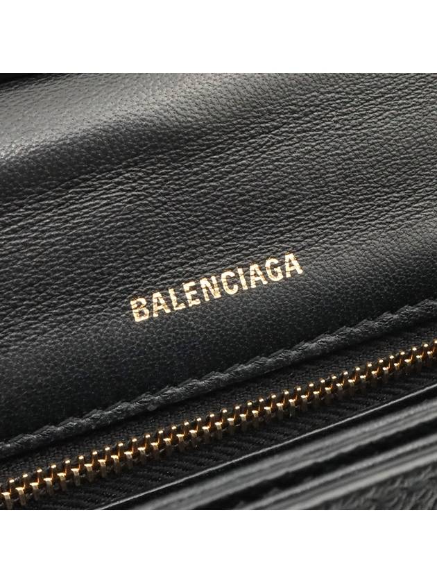 542207 Black leather lettering logo Bill Day gold plated small cross bag - BALENCIAGA - BALAAN 10