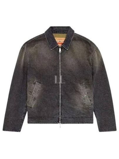 D Stack S Reversible Denim Jacket Black - DIESEL - BALAAN 2