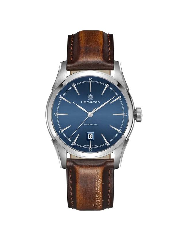 Men's American Classic Spirit of Liberty Leather Watch Brown - HAMILTON - BALAAN.