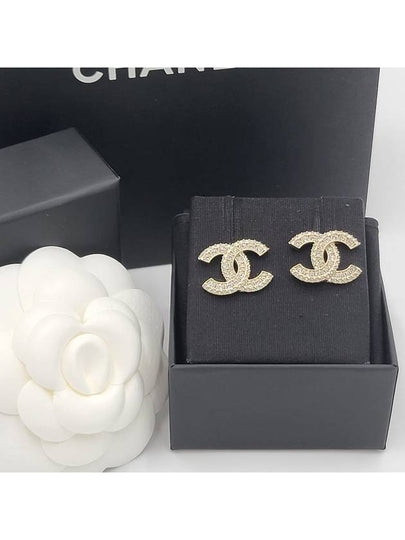 Metal Earrings Diamantes & Gold Crystal - CHANEL - BALAAN 2