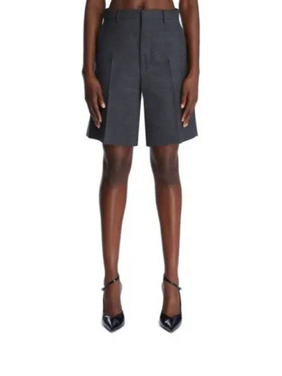 Wool Shorts Grey - GUCCI - BALAAN 2