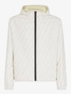 Men's Logo Pattern Reversible Windbreaker White - FENDI - BALAAN 2