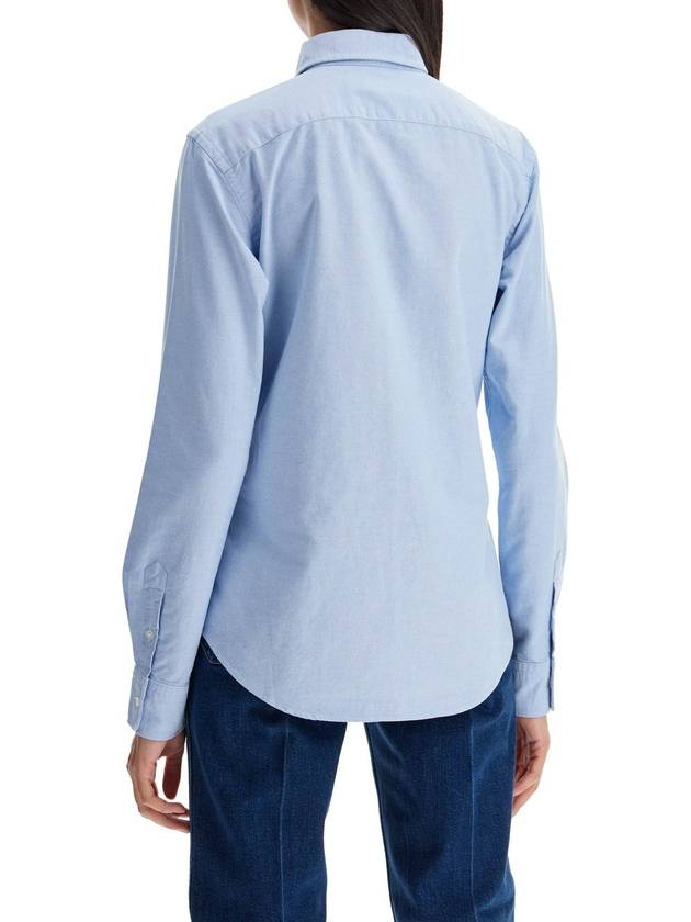 Pony Classic Fit Long Sleeve Shirt Blue - POLO RALPH LAUREN - BALAAN 4