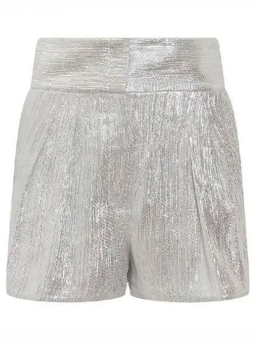 Metallic silver high waist shorts 270834 - IRO - BALAAN 1