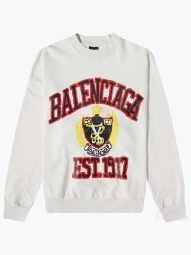 Graphic Printing Sweatshirt White - BALENCIAGA - BALAAN 2