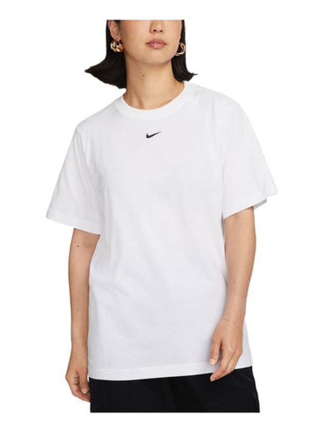 Sportswear Small Swoosh Short Sleeve T-Shirt White - NIKE - BALAAN 2