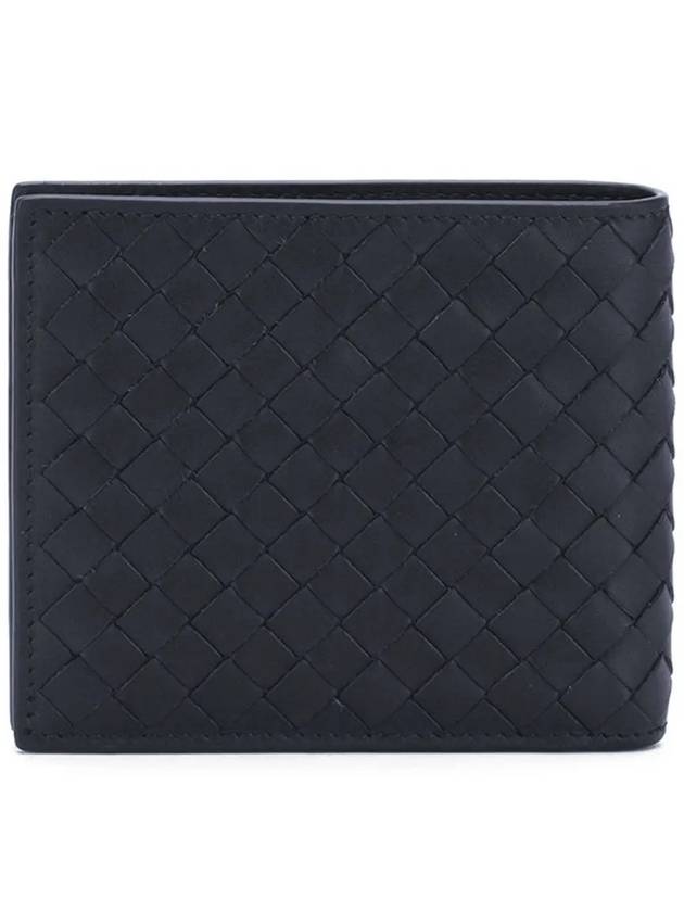 Intrecciato Weaving Half Wallet Navy - BOTTEGA VENETA - BALAAN 4