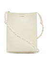 Tangle Smooth Leather Small Cross Bag White - JIL SANDER - BALAAN 3