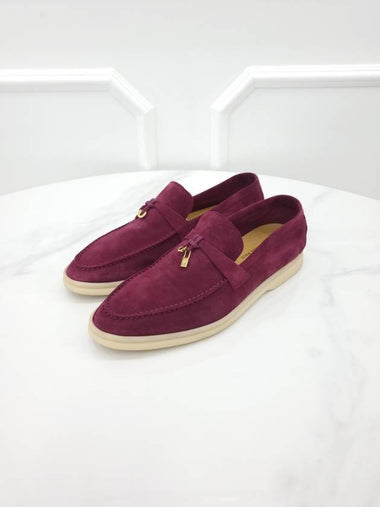 Summer Walk Burgundy Loafer 39 - LORO PIANA - BALAAN 1