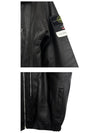 x Stone Island Waffen Patch Full Grain Leather Jacket Black - SUPREME - BALAAN 6