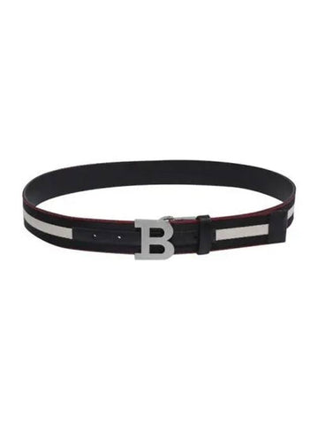 Belt Buckle Fabric Black Multi - BALLY - BALAAN 1