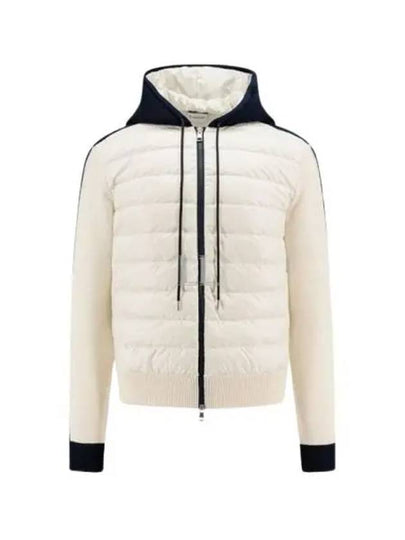 Hooded Padded Cardigan White - MONCLER - BALAAN 2