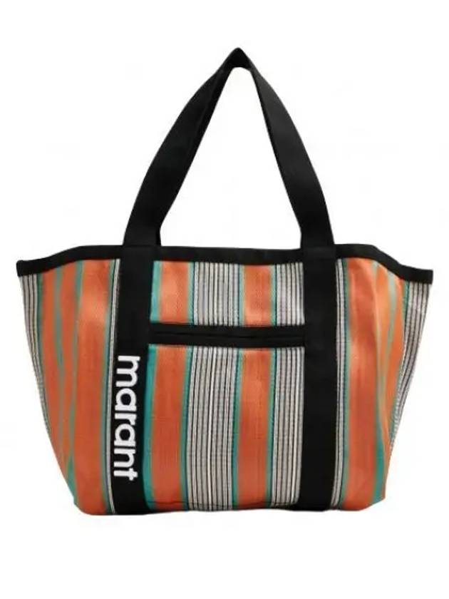 Darwen Striped Nylon Tote Bag Orange - ISABEL MARANT - BALAAN 2