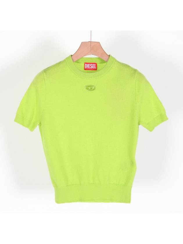 M Arga Wool Cashmere Knit Top Lime - DIESEL - BALAAN 2