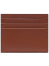 V Logo Card Wallet Brown - VALENTINO - BALAAN 5