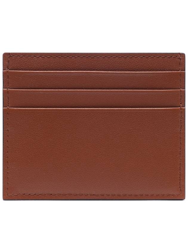 V Logo Card Wallet Brown - VALENTINO - BALAAN 5