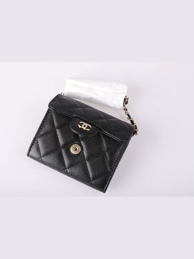 Classic Caviar WOC Mini Bag Flap Wallet AP0238 - CHANEL - BALAAN 5