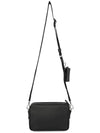 Saffiano Leather Shoulder Bag Black - PRADA - BALAAN 4