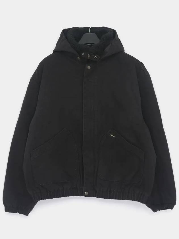 Men's Pow Shirring Lined Bomber Jacket Black - SUPREME - BALAAN 2