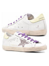 Women's Glitter Yellow Tab Superstar Sneakers White - GOLDEN GOOSE - BALAAN 2