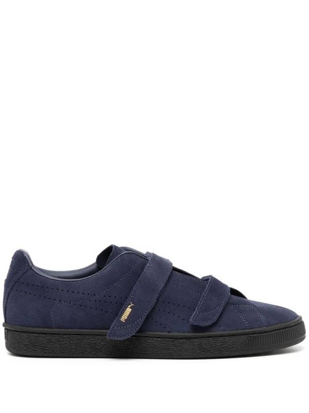 Classic V Suede Low-Top Sneakers Navy - PUMA - BALAAN 1