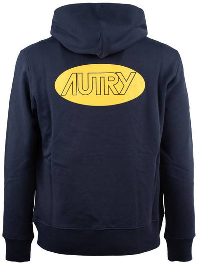 Autry Blue Jersey Hoodie Sweatshirt With Printed Logo - AUTRY - BALAAN 2