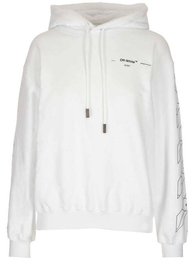 Women's Puzzle Arrow Hoodie White - OFF WHITE - BALAAN 1