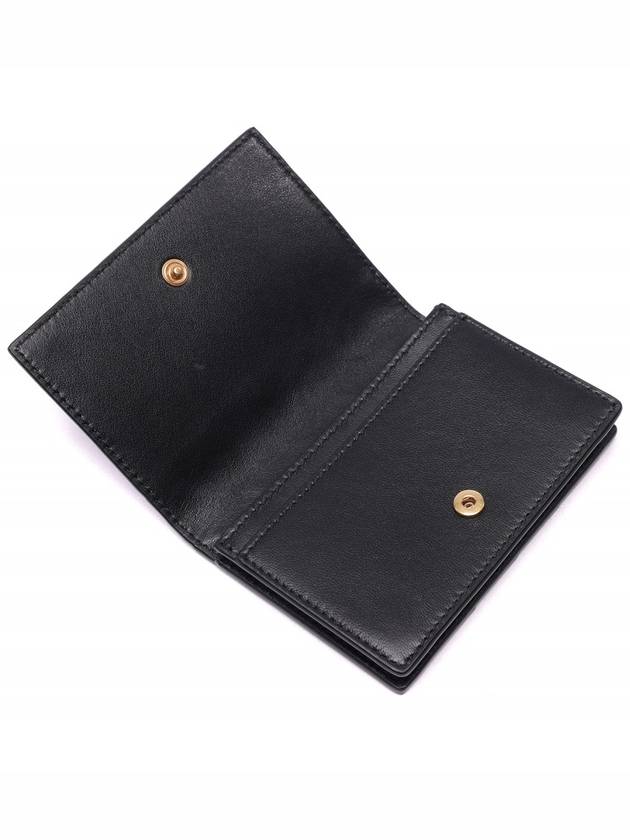 Intrecciato Flap Business Card Wallet Black - BOTTEGA VENETA - BALAAN 7