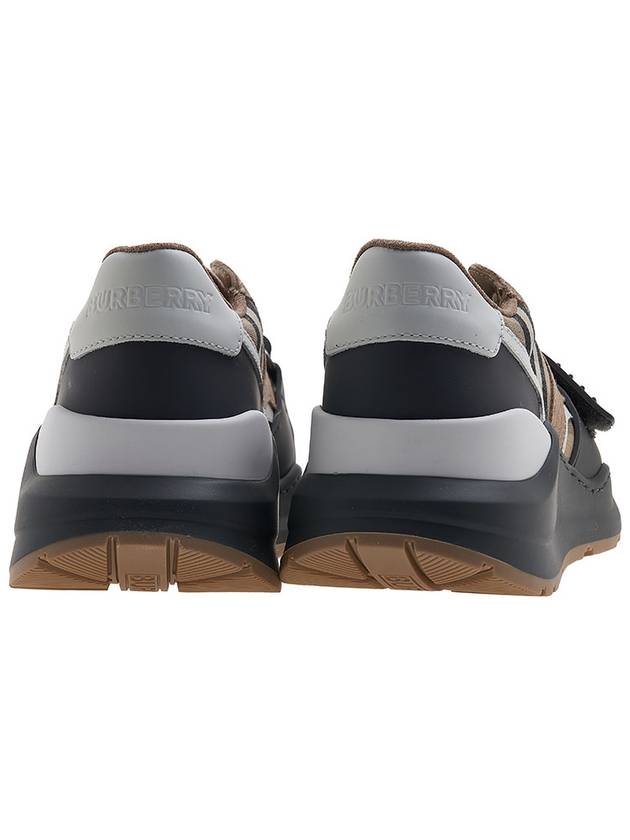 Ramsley Vintage Check Low Top Sneakers Grey Beige - BURBERRY - BALAAN 5