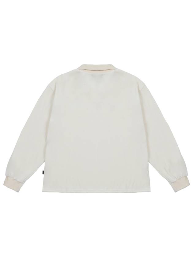 Velvet open rugby shirt white - ARCANE FUNK - BALAAN 3