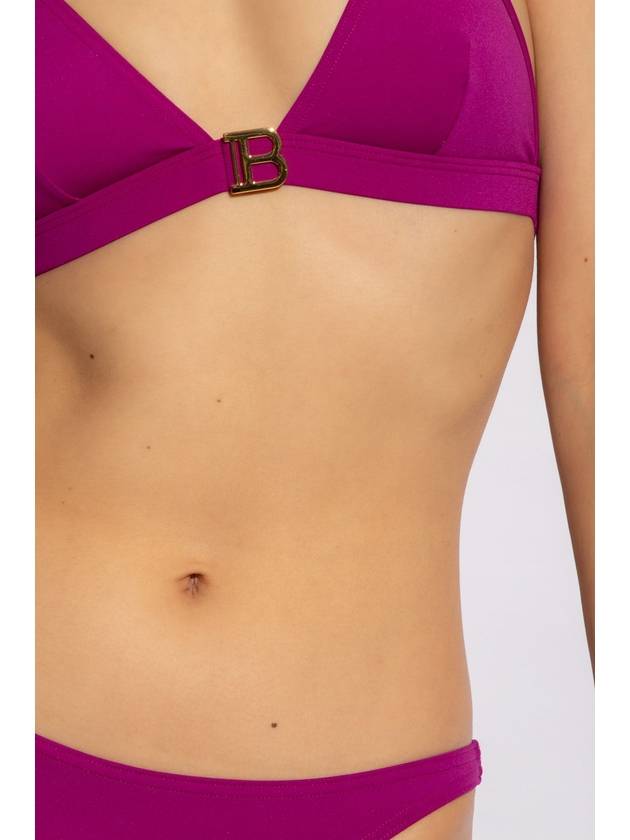 Balmain Bikini With Logo, Women's, Purple - BALMAIN - BALAAN 4