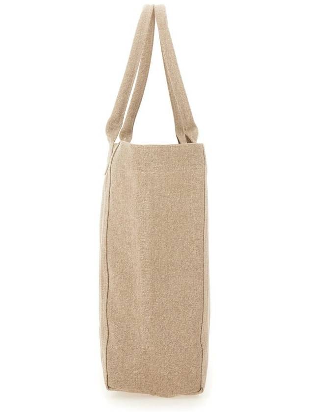 Yenky Embroidered Logo Shopper Tote Bag Beige - ISABEL MARANT - BALAAN 4