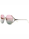 Eyewear Rimless Metal Sunglasses Pink - GUCCI - BALAAN 3