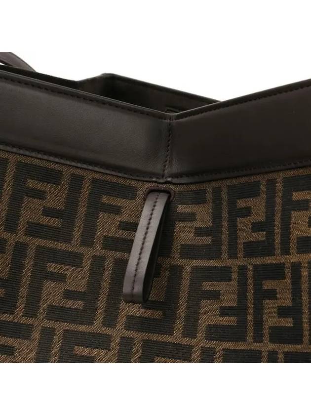 Transformable Tissu FF Jacquard Marron Tote Bag Brown - FENDI - BALAAN 8