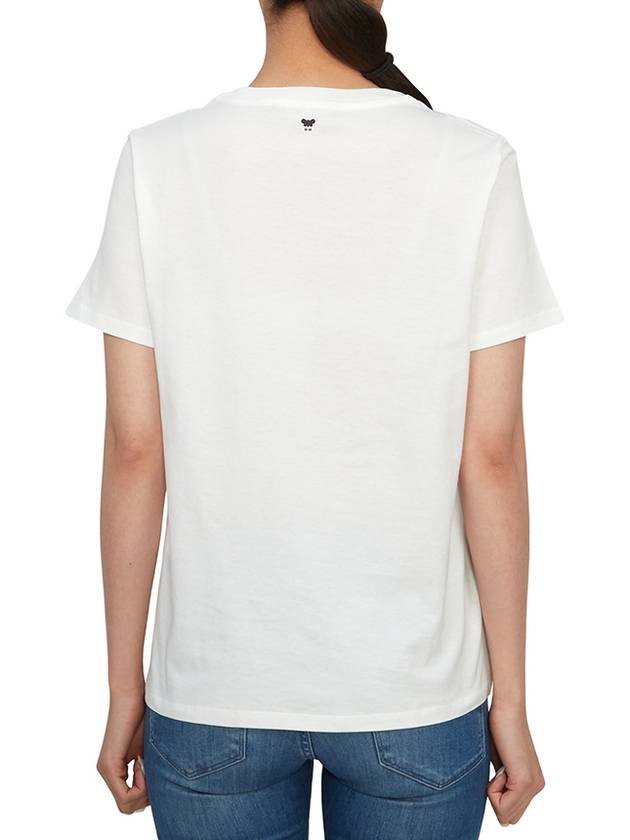 Zirlo Print Short Sleeve T-Shirt White - MAX MARA - BALAAN 4