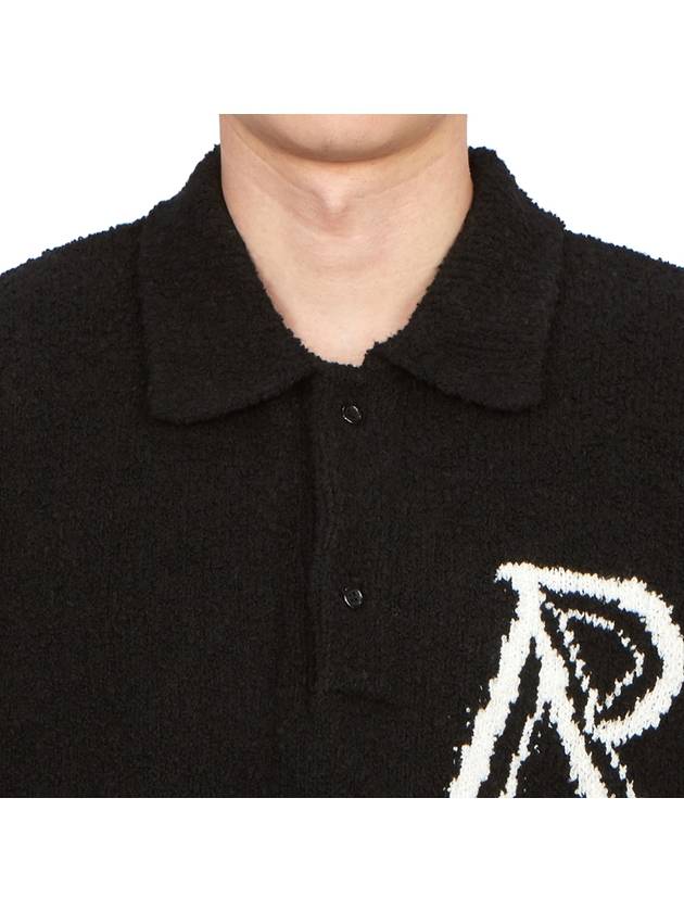 Representant Men's Collar Knit MH3014 JET BLACK - REPRESENT - BALAAN 5