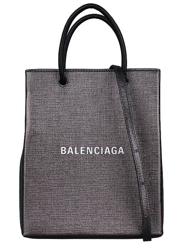 Large Shopping Metallized Tote Bag Grey - BALENCIAGA - BALAAN 3