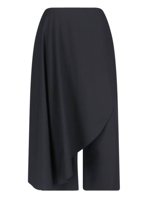 Azmitrical Skirt Wide Pants Black - ALAIA - BALAAN 1