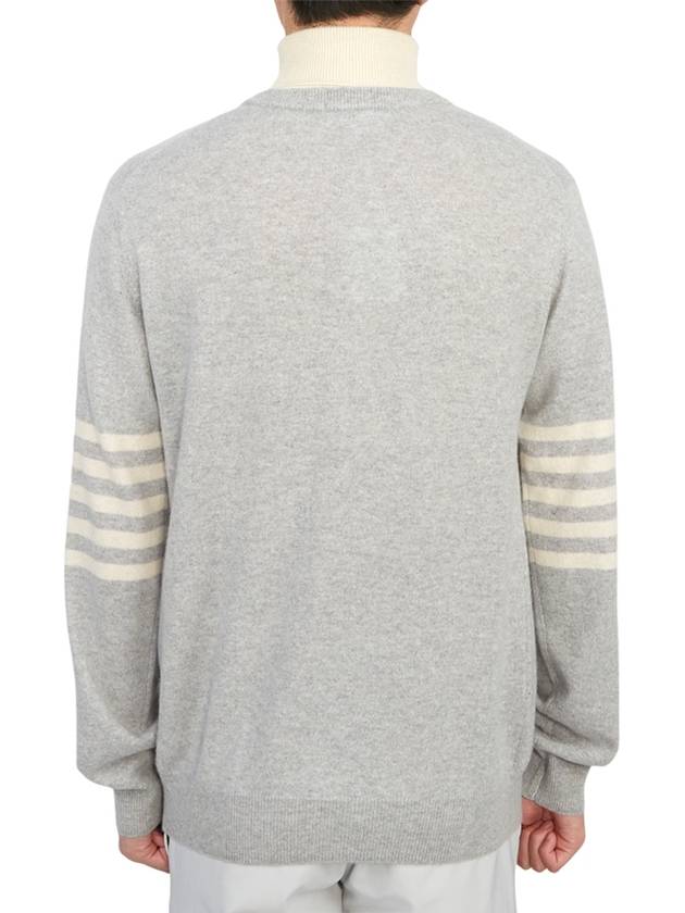 Men's Cedecim Cashmere Layered Neck Sweater Heather Gray - MARK & LONA - BALAAN 5