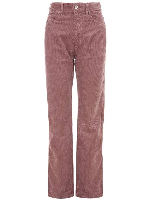 Corduroy Straight Pants Pink - ISABEL MARANT - BALAAN 3