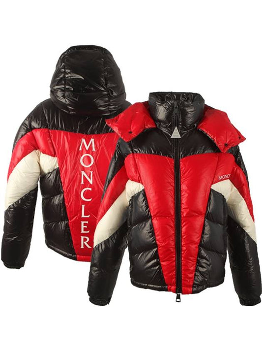 Men's Anthime Back Logo Padding Black Red - MONCLER - BALAAN 2