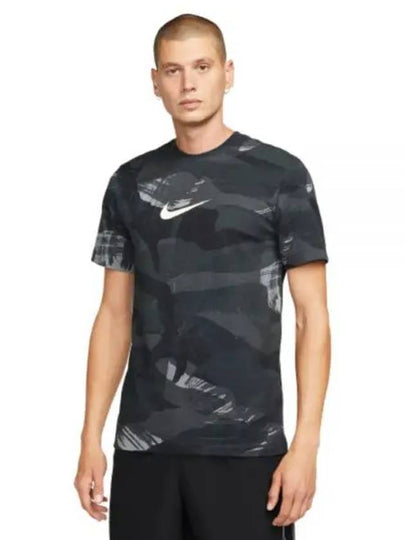 Men's Dri Fit Camo Short Sleeve T-Shirt Black - NIKE - BALAAN 2