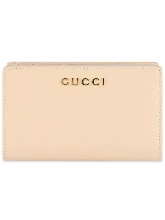 Script Zipper Half Wallet Light Beige - GUCCI - BALAAN 2