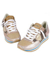 Height Raising Insole Suede Low Top Sneakers Camel Leopard - PHILIPPE MODEL - BALAAN 6