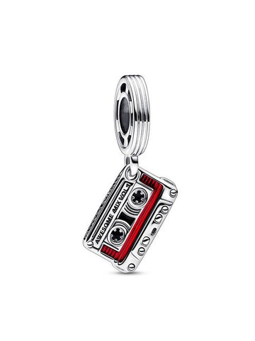 Marvel Guardians of the Galaxy Cassette Tape Dangle Charm Sterling Silver Red - PANDORA - BALAAN 1