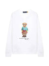 Bear Print Cotton Sweatshirt White - POLO RALPH LAUREN - BALAAN 1