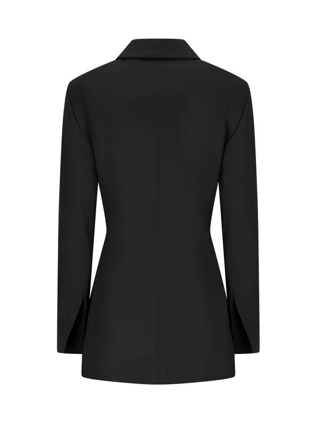 Women's La Best Tibau Crossover Double Breasted Blazer Jacket Black - JACQUEMUS - BALAAN 3