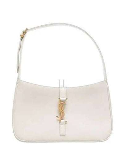 Le 5 A 7 Smooth Leather Hobo Shoulder Bag Blanc Vintage - SAINT LAURENT - BALAAN 2